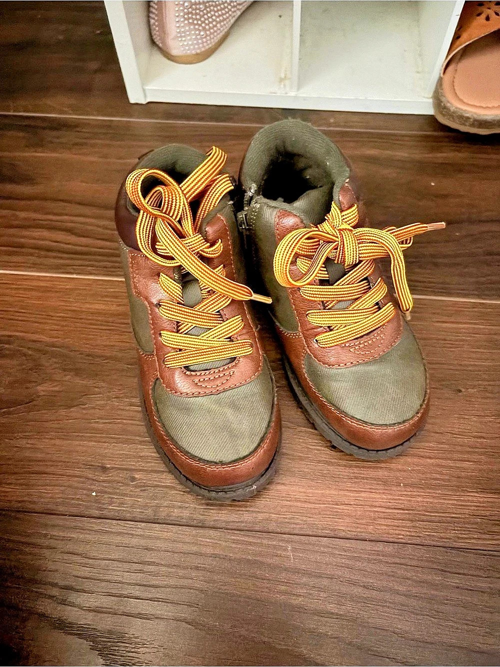 Carter's Toddler Boy Ankle Boots Brown & Green